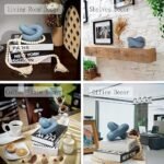 baqor 2-Link Wood Chain Link Decor - for Modern Boho Celtic Home Living Room Coffee Table Shelf Office Farmhouse Entryway Decorative Object Wooden Knot Sculpture Rustic Accents - Image 5