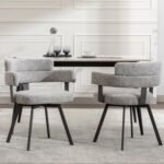 Fabric Dining Chairs Set of 2-Modern Uph... - Image 4