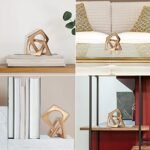 Modern geometric cube gold knot decorati... - Image 6