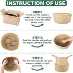 Plant Baskets – Large Seagrass Plant Pot... - Image 9