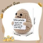 Mini Funny Positive Potato, 3 inch Knitt... - Image 3
