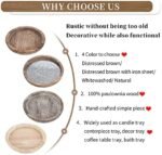 Hanobe Rustic Wooden Serving Tray - Roun... - Image 8