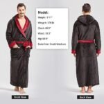 FashGudim Mens Robes Big and Tall with Hood Two-To... - Image 3