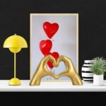 Heart Hands Gold Decor,Love Hand Statue ... - Image 4