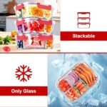 VERONES 5 Pack Glass Meal Prep Container... - Image 6