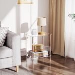 Clear Acrylic Side Table, 2-Tier End Tab... - Image 3