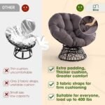 Bme Ergonomic Wicker Papasan Chair with ... - Image 4