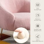 Merax Pink Modern Mid Century Living Roo... - Image 7