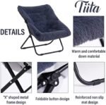 Tiita Saucer Chair with Ottoman, Soft Fa... - Image 4