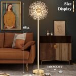 BesLowe 69in Crystal Floor Lamp for Livi... - Image 6