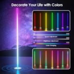 bedee LED Corner Floor Lamp: 65" RGB Col... - Image 4