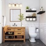 QEEIG Black Bathroom Shelves Over Toilet... - Image 7