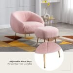 Merax Pink Modern Mid Century Living Roo... - Image 4