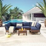 LOKATSE HOME 7 Piece Patio Rattan Sofa S... - Image 2