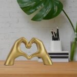 Heart Hands Gold Decor,Love Hand Statue ... - Image 5