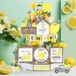 Mifoci 18 Pcs Summer Lemon Tiered Tray D... - Image 3