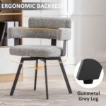 Fabric Dining Chairs Set of 2-Modern Uph... - Image 6