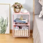 3 Tier Metal Side Table,Cute Nightstand,... - Image 8