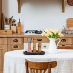 MERVAGIN Rustic Black Round Wooden Decor... - Image 4