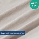 Anluoer Duvet Cover Queen Size,Linen Gre... - Image 7