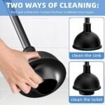 Toilet Brush and Plunger Set, 2 in 1 Toi... - Image 3