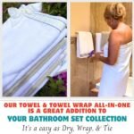 – All-in-One Towel & Tie Closure Towel Wrap for Wo... - Image 9