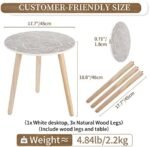 Hanobe Small Round Side Table: Boho End ... - Image 4