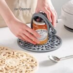Extra Thick Silicone Trivet Mat for Hot Dishes, Ho... - Image 7