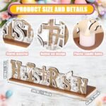 Easter Lighted He Is Risen Sign Easter D... - Image 3