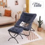 Tiita Saucer Chair with Ottoman, Soft Fa... - Image 7
