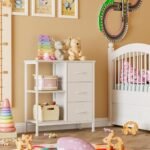 Furnulem 3 Drawer White Dresser for Bedr... - Image 3