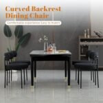 DYHOME Black Dining Chairs Set of 2, Mid... - Image 6