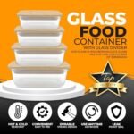 4 Pack Glass Food Storage Containers wit... - Image 3