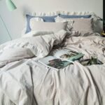 SUSYBAO Beige Ruffle Duvet Cover King 10... - Image 3