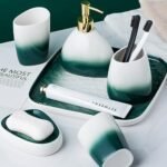 Elegant 6-Piece Ceramic Bathroom Accesso... - Image 6