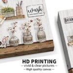 RUDIXICO Farmhouse Bathroom Decor Wall Art Rustic ... - Image 3