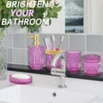5PCS Bathroom Accessories Set, Glass Soa... - Image 7