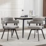Fabric Dining Chairs Set of 2-Modern Uph... - Image 2