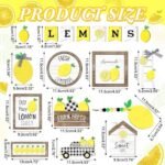 Mifoci 18 Pcs Summer Lemon Tiered Tray D... - Image 4