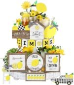 Mifoci 18 Pcs Summer Lemon Tiered Tray D... - Image 2