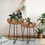 Oakrain Rattan Side Table Nesting Tables... - Image 7