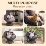 Bme Ergonomic Wicker Papasan Chair with ... - Image 7