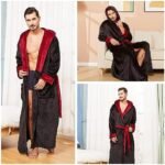 FashGudim Mens Robes Big and Tall with Hood Two-To... - Image 6