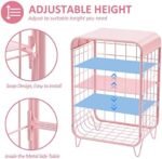 3 Tier Metal Side Table,Cute Nightstand,... - Image 5