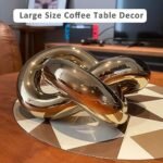 Ceramic Gold Knot Décor, Gold Accent Dec... - Image 4