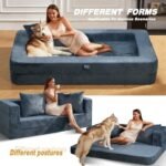 Folding Bean Bag Chair,3-in-1 Bean Bag C... - Image 6