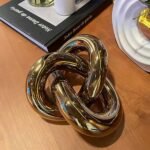 Ceramic Gold Knot Décor, Gold Accent Dec... - Image 5