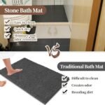 Quick Dry Stone Bath Mat for Bathroom an... - Image 4