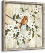 Bird Floral Wall Art Decor: Framed Botanical Artwo... - Image 2