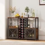 Mini Bars for Home, Wooded Coffee Bar Ca... - Image 7